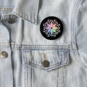 Balletpatroon (spectraal) ronde button 5,7 cm (In situ)