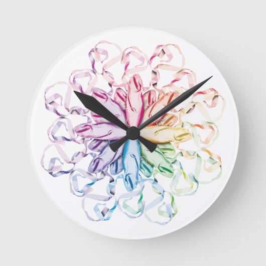 Balletpatroon (spectraal) ronde klok (Voorkant)