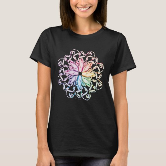Balletpatroon (spectraal) t-shirt (Voorkant)