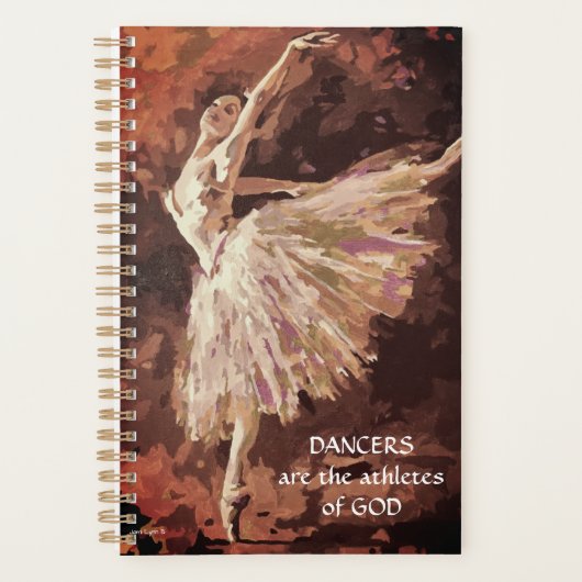 Balletplanner met kunstschilderij planner (Voorkant)