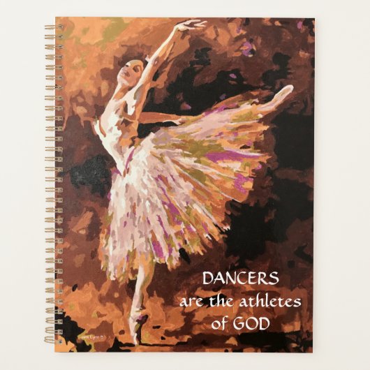Balletplanner met originele kunst planner (Voorkant)
