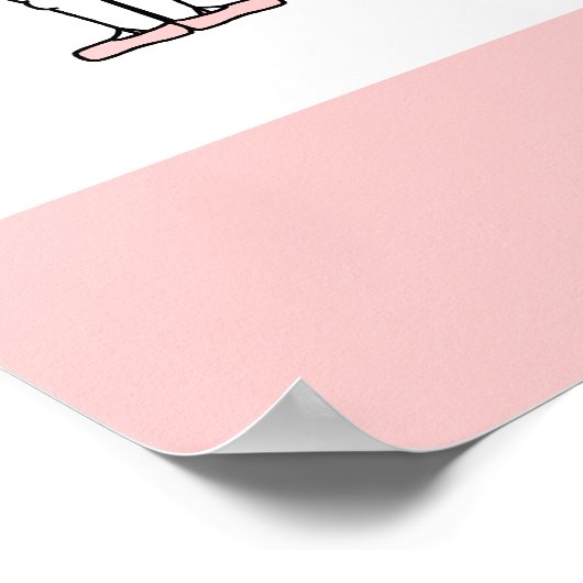 Balletposities Poster - Cute Ballerinas (Hoek)