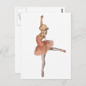 Balletprestaties - Positie in hoogte Briefkaart (Voorkant / Achterkant)