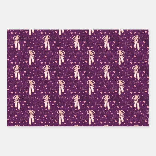 balletpuntenschoenen inpakpapier vel (Voorkant)