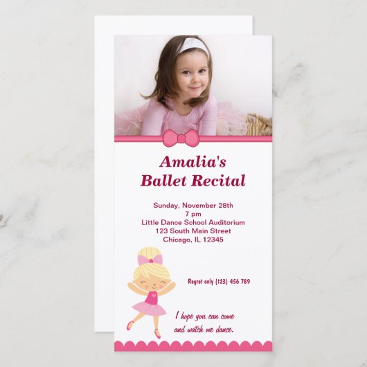 Balletrecital (Voorkant / Achterkant)