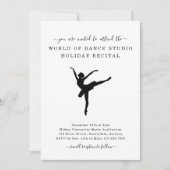 Balletrecital Uitnodiging Dansstudio (Voorkant)