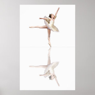 balletreflecties wit poster