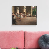 Balletrepetitie - Edgar Degas - 1873 Canvas Afdruk (Insitu (Woonkamer))