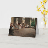 Balletrepetitie - Edgar Degas - 1873 Kaart (Gele Bloem)