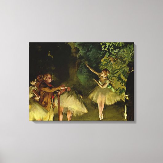 Balletrepetitie - Edgar Degas - 1875 Canvas Afdruk (Voorkant)
