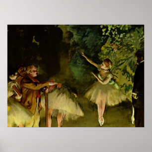 Balletrepetitie - Edgar Degas - 1875 Poster