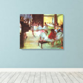 Balletrepetitie - Edgar Degas - 1880 Canvas Afdruk (Insitu (Houten vloer))