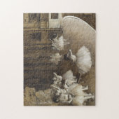 Balletrepetitie op het podium van Edgar Degas Legpuzzel (Verticaal)