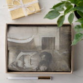 Balletrepetitie op het podium van Edgar Degas Tissuepapier (Geschenk)