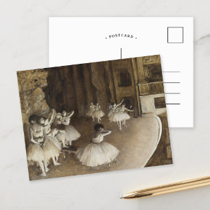 Balletrepetitie op Stage   Edgar Degas Briefkaart