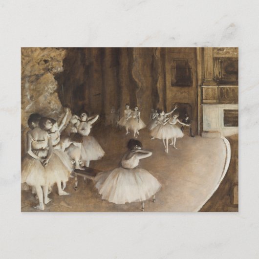 Balletrepetitie op Stage | Edgar Degas Briefkaart (Voorkant)