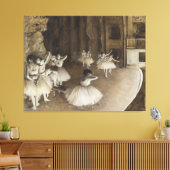 Balletrepetitie op Stage Edgar Degas Canvas Afdruk (Insitu (Woonkamer))