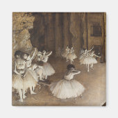 Balletrepetitie op Stage | Edgar Degas Magneet (Voorkant)
