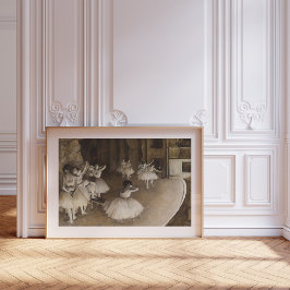Balletrepetitie op Stage | Edgar Degas Poster