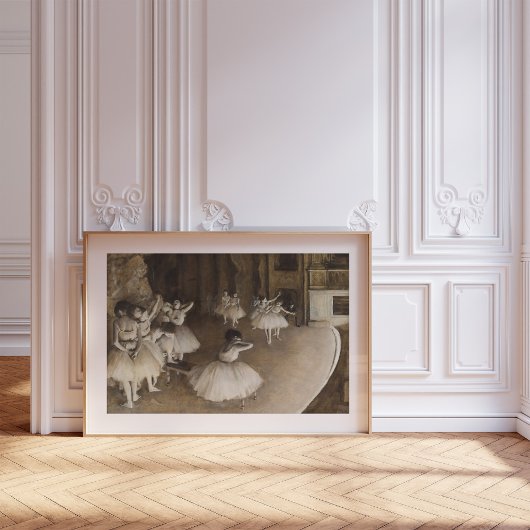 Balletrepetitie op Stage | Edgar Degas Poster
