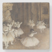 Balletrepetitie op Stage | Edgar Degas Stenen Onderzetter (Voorkant)