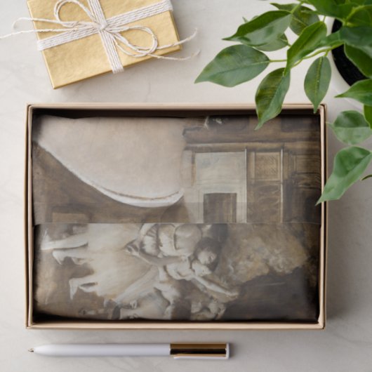 Balletrepetitie op Stage | Edgar Degas Tissuepapier (Geschenk)