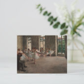 Balletrepetitie van Edgar Degas Briefkaart (Staand voorkant)