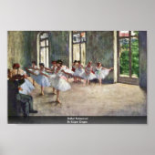 Balletrepetitie van Edgar Degas Poster (Voorkant)