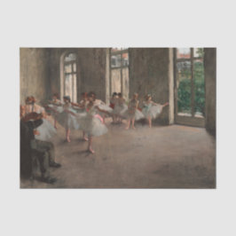 Balletrepetitie van Edgar Degas Tissuepapier
