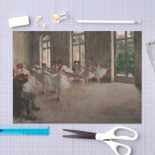 Balletrepetitie van Edgar Degas Tissuepapier (Craft)