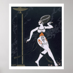 Balletscène met Tamara Karsavina (1885-1978) 191 Poster