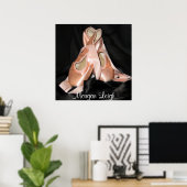 Balletschetsenpatroon Poster (Thuiskantoor)