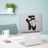 Balletschoen Duifschotten Vierkant vinylSticker Sticker (Laptop op bureau)
