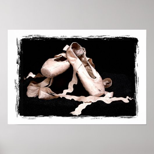 Balletschoenen afdrukken poster (Voorkant)