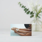 Balletschoenen, ballerina danser, dansinstructeur visitekaartje (Staand voorkant)