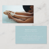 Balletschoenen, ballerina danser, dansinstructeur visitekaartje (Voorkant / Achterkant)