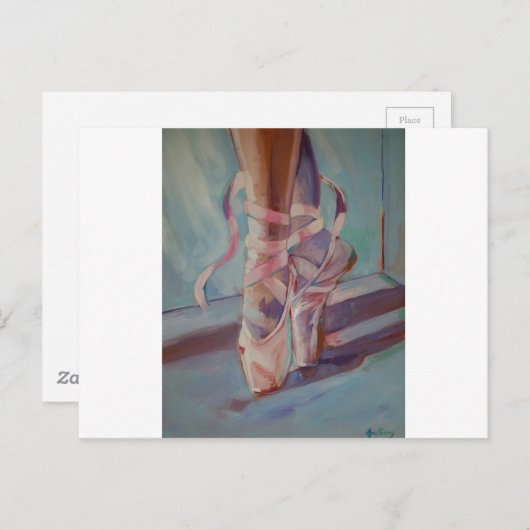 balletschoenen briefkaart (Voorkant / Achterkant)