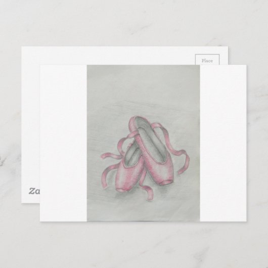 balletschoenen briefkaart (Voorkant / Achterkant)