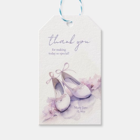 Balletschoenen Cadeaulabel (Voorkant)