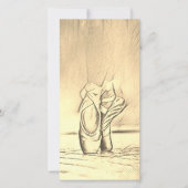 balletschoenen Dank u Kaart leraar (Voorkant)