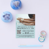 Balletschoenen, danslesson Adverteren flyer (Enkel)