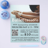 Balletschoenen, danslesson Adverteren flyer (Enkel)