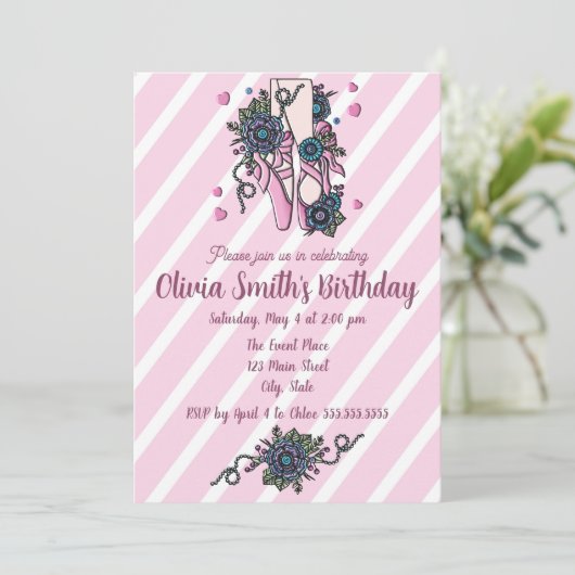 Balletschoenen Kaart (Staand voorkant)