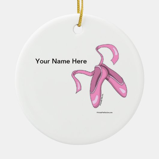 Balletschoenen Keramisch Ornament (Voorkant)