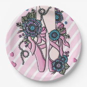 Balletschoenen Papieren Bordje (Voorkant)