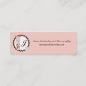 Balletschoenen Profielkaart Mini Visitekaartje (Achterkant)