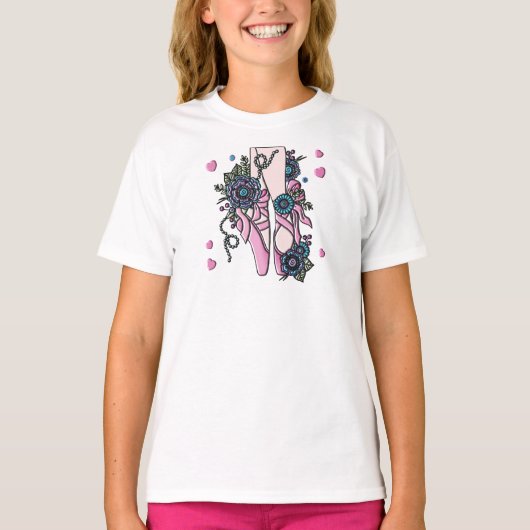 Balletschoenen T-shirt (Voorkant)