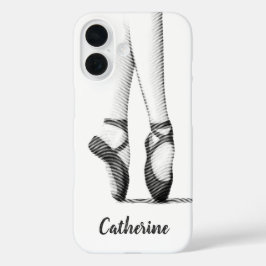 Balletschoentjes grafisch - je eigen naam iPhone 16 hoesje