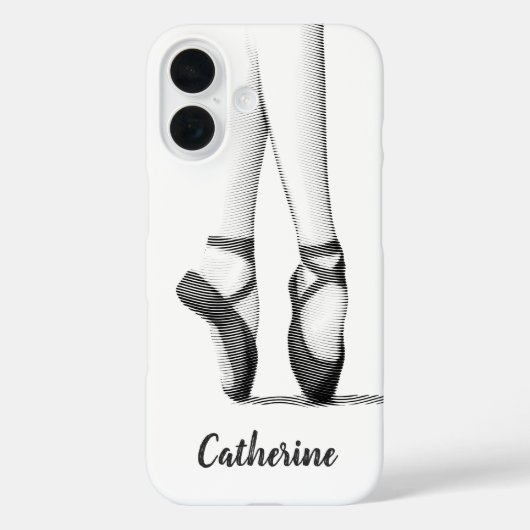 Balletschoentjes grafisch - je eigen naam Case-Mate iPhone case (Achterkant)