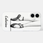 Balletschoentjes grafisch - je eigen naam Case-Mate iPhone case (Achterkant (horizontaal))